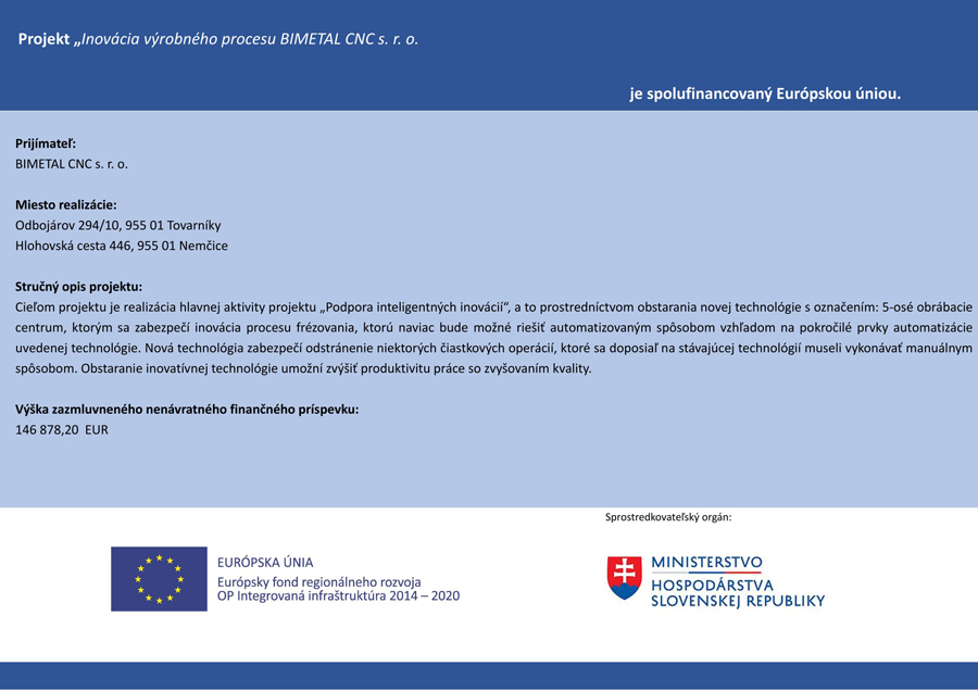 Projekt spolufinancovaný EU Projekt spolufinancovaný EU